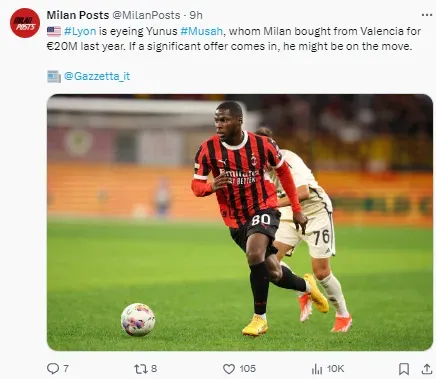Yunus Musah has several suitors.