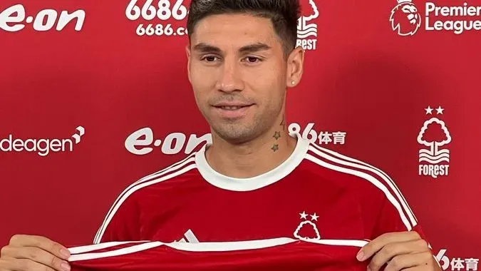 Montiel llegó esta temporada a la Premier League. (Prensa Nottingham Forest)