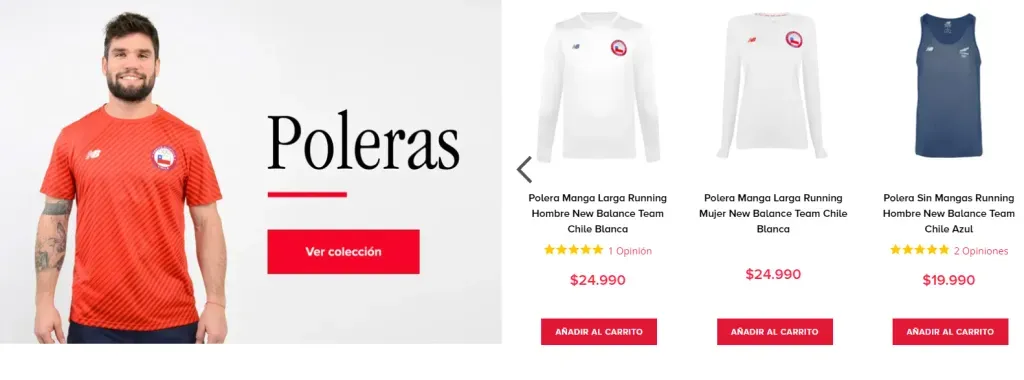 Puedes encontrar varias poleras.