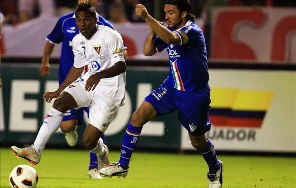 Miller Bolaños en la Copa Libertadores 2011 con Liga de Quito. Foto: Getty.