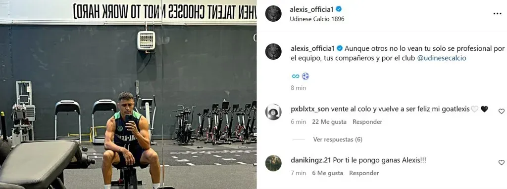 El duro dardoque mandó Alexis Sánchez