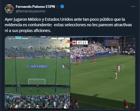 Fernando Palomo en su cuenta oficial de X.