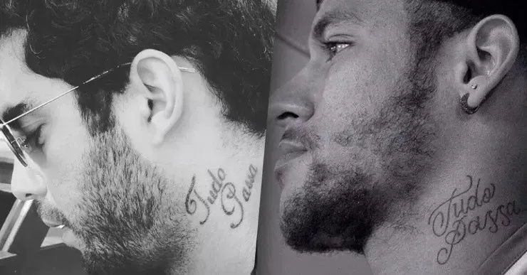 Pedro Scooby e Neymar possuem mesma tatuagem no mesmo local (Reprodução/Instagram)