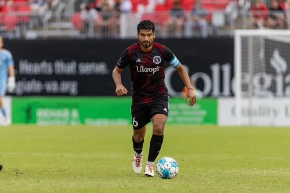 Morán Correa en Richmond Kickers. (Foto: Gentileza Zacarías Morán Correa).