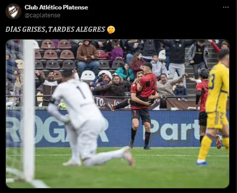 La gastada de Platense para Boca.