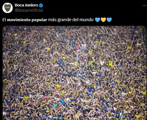 La frase de Boca.