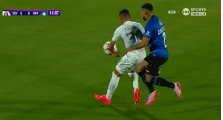 El recordado penal ante Huachipato. / TNT Sports