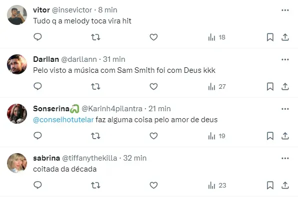 Internautas se dividem sobre possível música de Anitta com Melody - Foto: Twitter