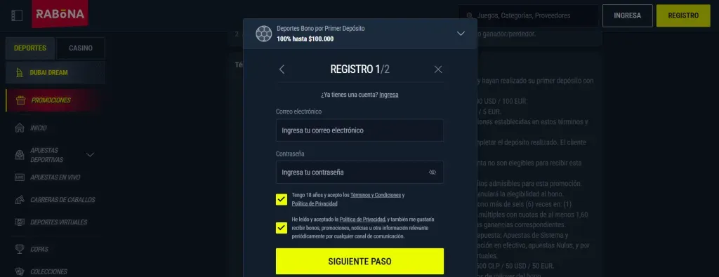 Mejores bonos de bienvenida Rabona