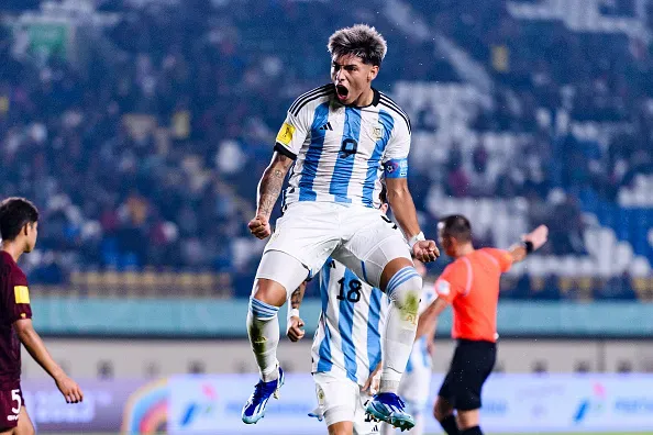 Agustín Ruberto, el goleador de la Selección Argentina en el Mundial Sub-17. (Getty Images)