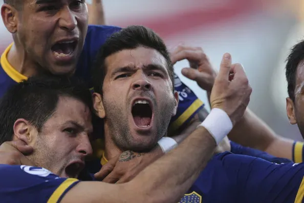 Gigliotti fue autor de 23 goles con la camiseta de Boca.