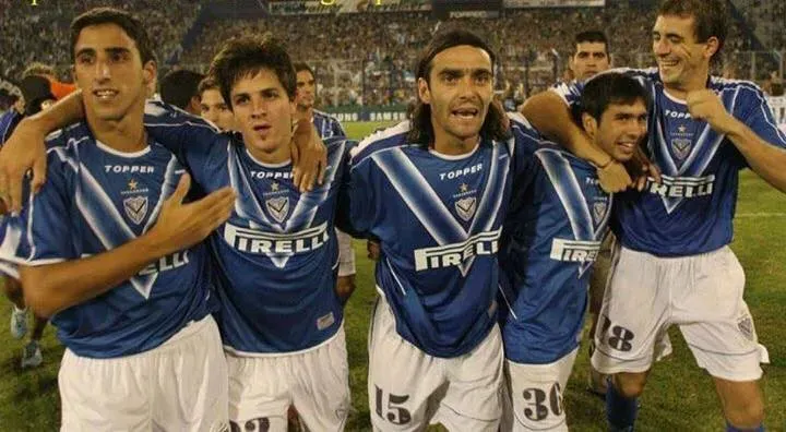 Pellerano, el Burrito Martínez, Fabrizio Fuentes, Bravo y Somoza, aquel Vélez 2005. Archivo.