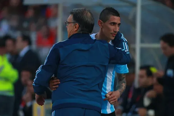 Di María tuvo que ser reemplazado en el primer tiempo en la final de 2015.