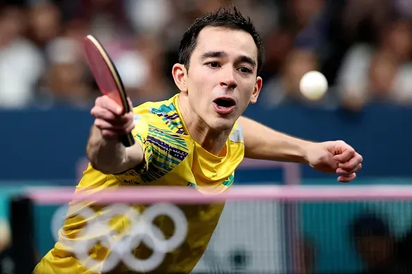 Calderano chegou à semifinal do tênis de mesa. Foto: Lintao Zhang/Getty Images