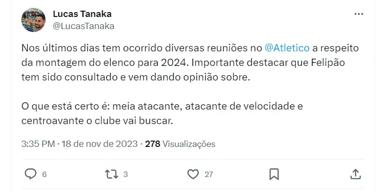 Informação de Lucas Tanaka