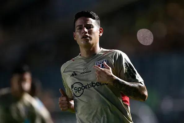 James Rodríguez em ação no São Paulo. Foto: Wagner Meier/Getty Images