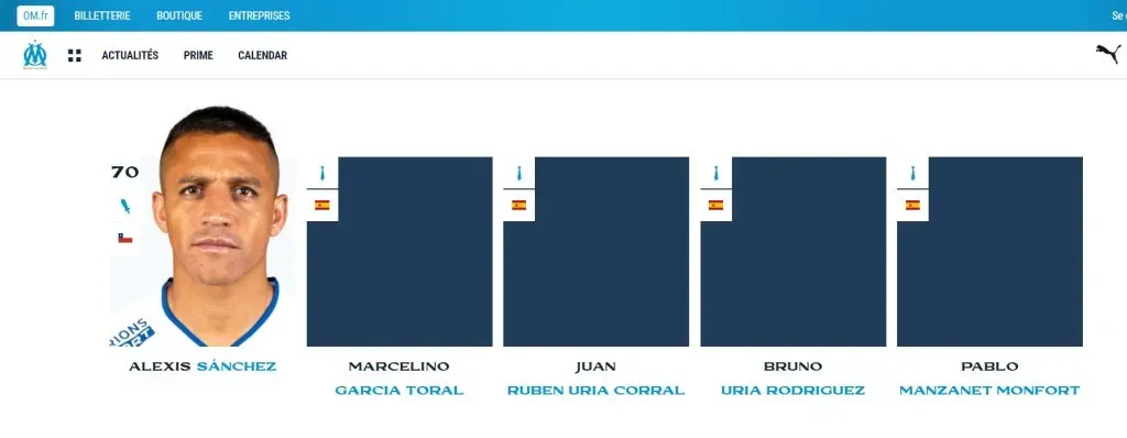 Alexis aparece en la web junto al nuevo entrenador del OM, Marcelino García Toral.