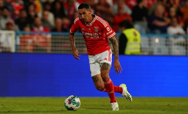 Angél Di María em ação pelo Benfica  (Photo by Gualter Fatia/Getty Images)