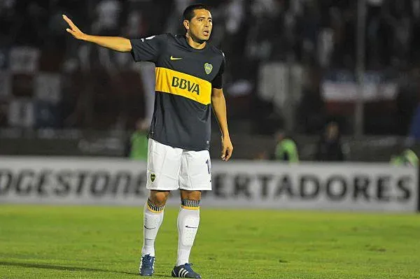 Riquelme jugó y anotó un gol en el Nacional-Boca de 2013. (Foto: Boca)