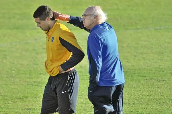 Riquelme y Bianchi en Boca.