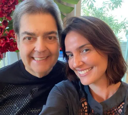 Faustão e Luciana Cardoso felizes – Foto: Instagram/Luciana Cardoso