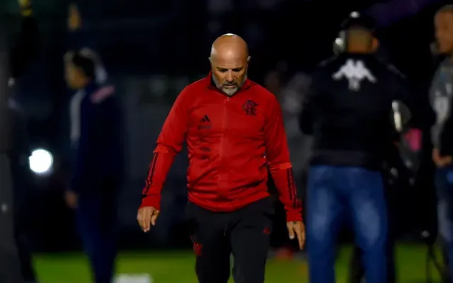 Jorge Sampaoli em sua agem pelo Flamengo – Foto: Divulgação/Flamengo