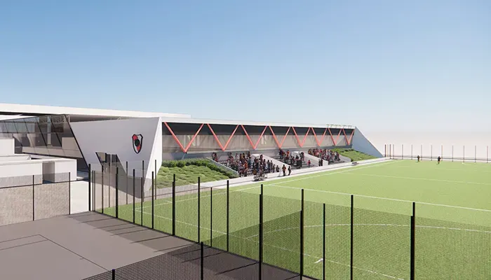 Así será el polideportivo (Render, Foto prensa River)