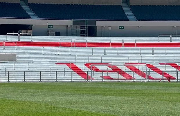 Tablero LED 360º que estará en el Monumental (Foto subida por el periodista @GermanBalcarce en “X”)
