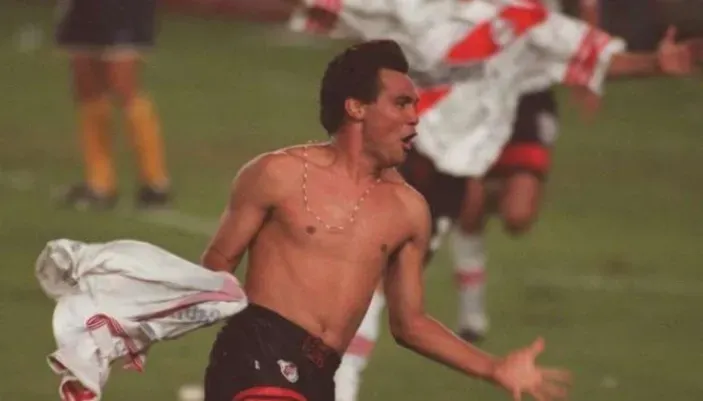 Ayala es recordado en River por un agónico gol a Boca en 1997 | Foto: Instagram Celso Ayala