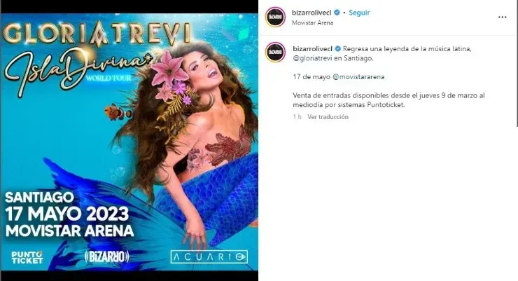 Gloria Trevi en Chile