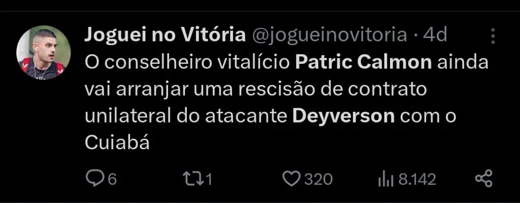 Repercussão via Twitter