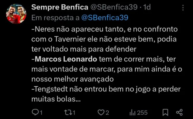 Repercussão via Twitter