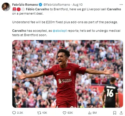 Fabrizio Romano has reported that the deal is underway.