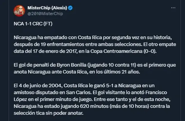 MisterChip en sus redes sociales