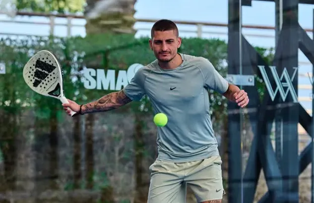 Verratti quedó libre en Qatar y juega al pádel en sus tiempo libre. (Instagram)