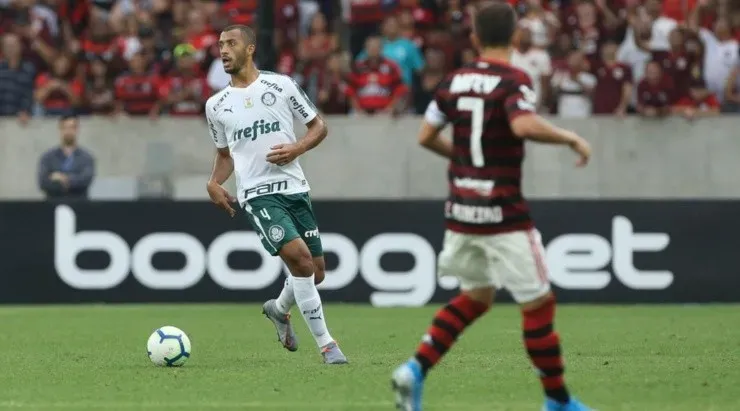 Vitor Hugo em ação pelo Palmeiras – Foto: Cesar Greco/Palmeiras.
