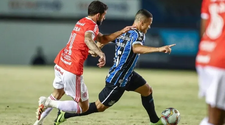 Darlan participou da vitória no Gre-Nal – Foto: Lucas Uebel/Grêmio.