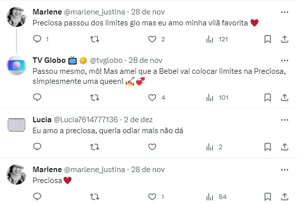 Internautas comentam sobre Fuzuê - Fonte: Twitter