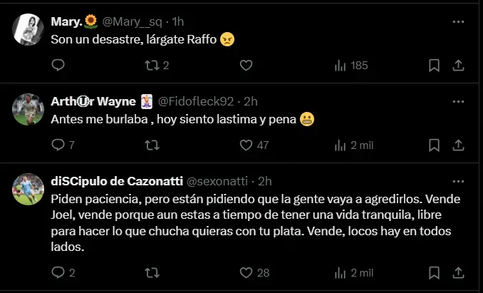 Fuente: &#039;X&#039; 