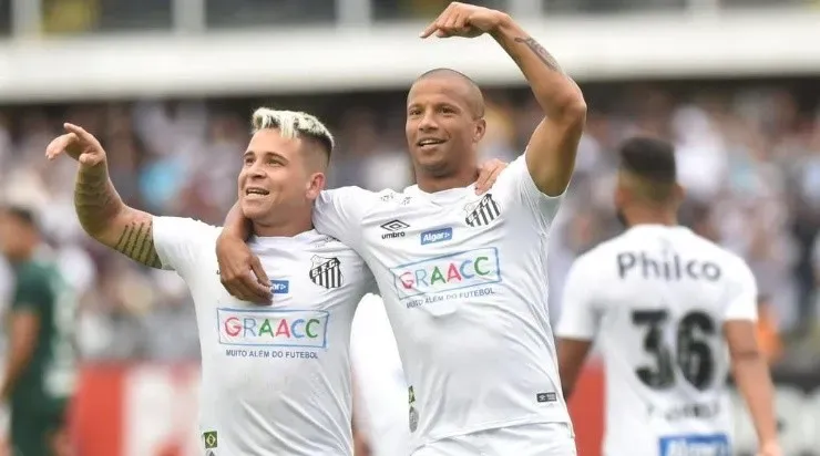 Soteldo e Sánchez: dupla foi ausência em Itaquera (Foto: Ivan Storti/Santos FC)