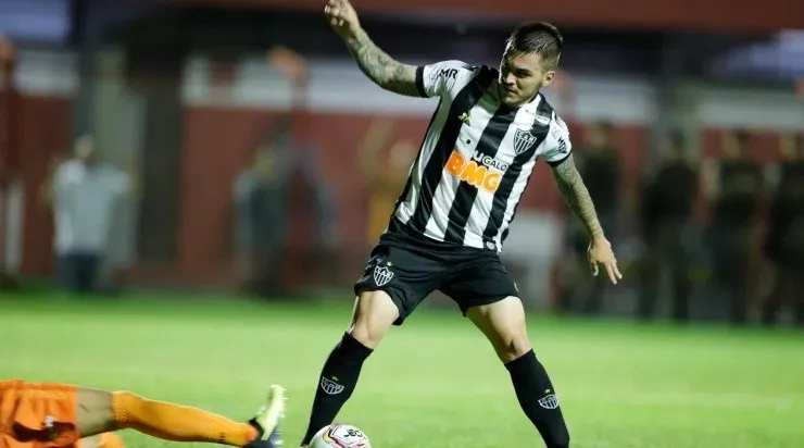 Nathan chamou a atenção de Sampaoli no Atlético, mas permanência é incerta. Foto: Bruno Cantini/Divulgação