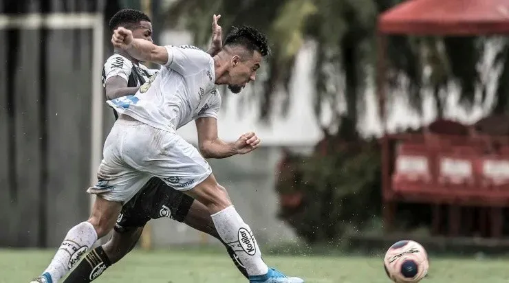 Uribe ganhou mais tempo com Jesualdo em 2020, mas ainda não marcou. Foto: Ivan Storti/Santos FC