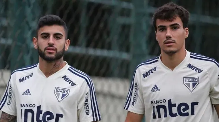 Igor Gomes e Liziero podem deixar o clube caso cheguem propostas. Foto: Rubens Chiri/São Paulo fC