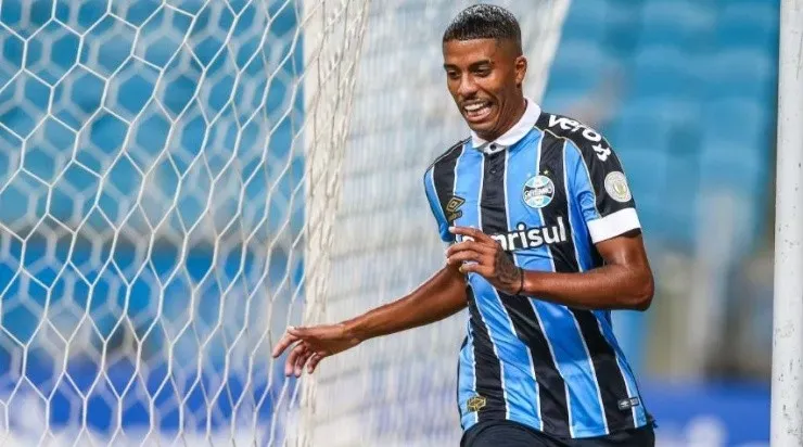 Jean Pyerre já foi sondado pelo Verdão – Foto: Lucas Uebel/Grêmio.