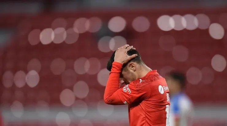 Fabricio Bustos pode voltar a pauta do Palmeiras na próxima janela de transferências. Foto:Marcelo Endelli/Getty Images)