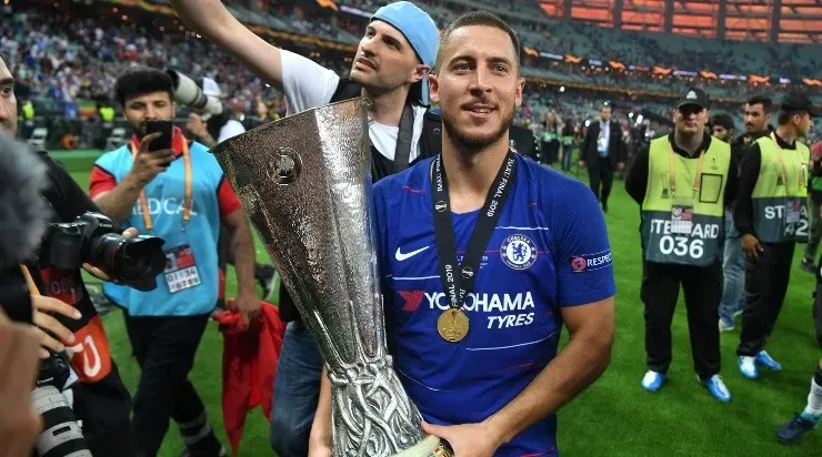Hazard deixou o Chelsea após ser campeão da Liga Europa (Foto: Getty Images)