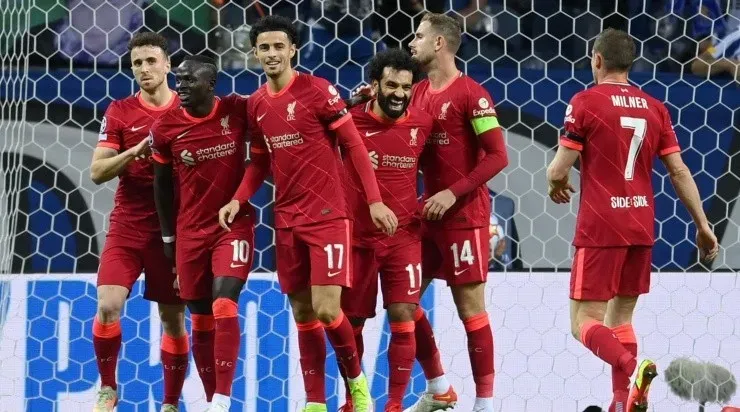Jogadores do Liverpool comemoram gol (Foto: Getty Images)