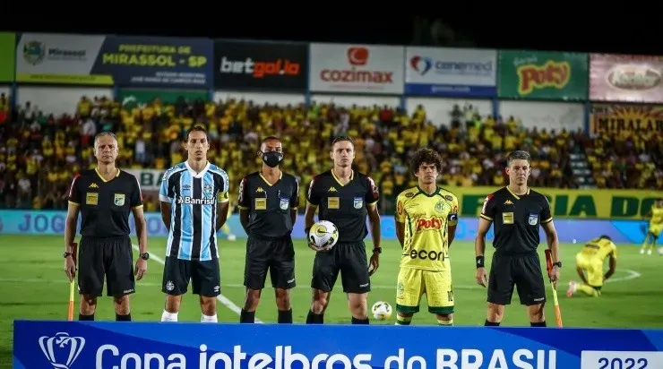 O Grêmio perdeu para o Mirassol por 3 a 2 e está eliminado da Copa do Brasil. Foto: Lucas Uebel/ Grêmio