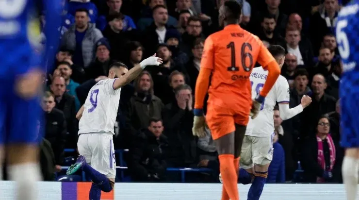 Foto: David S. Bustamante/Soccrates/Getty Images/Reino Unido – No primeiro jogo, Benzema foi decisivo com um hat-trick