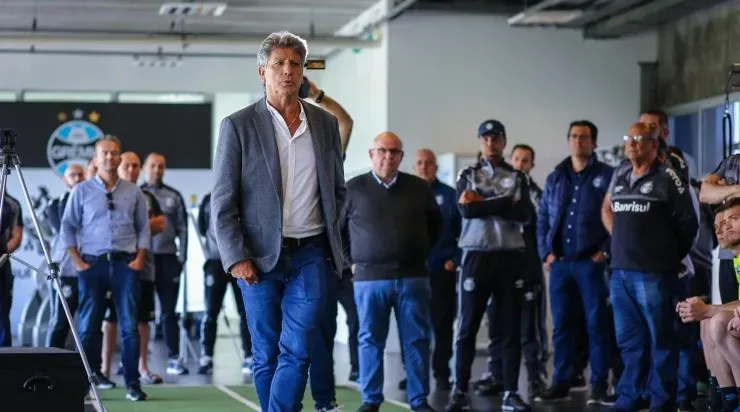 Diogo Barbosa rasgou elogios a Renato Portaluppi. Foto: Lucas Uebel/ Grêmio